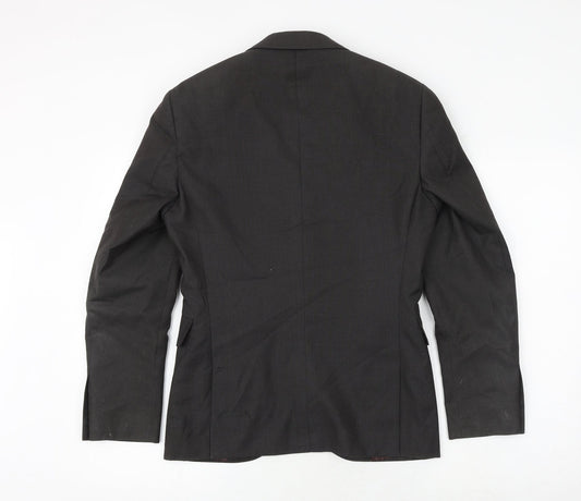 NEXT Mens Brown Polyester Jacket Blazer Size 36 Regular