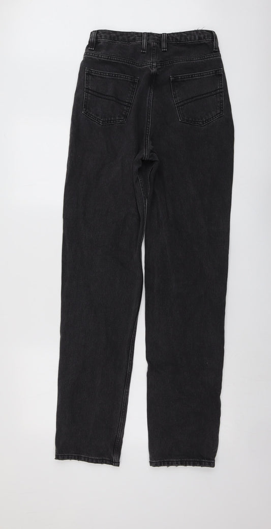 COLLUSION Womens Grey Cotton Mom Jeans Size 26 in L36 in Regular Button