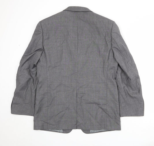 Marks and Spencer Mens Grey Wool Jacket Suit Jacket Size 42 Regular