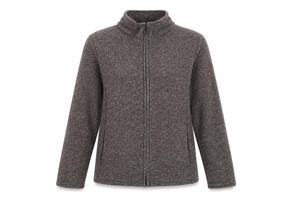 Marks & Spencer Womens Brown Geometric Jacket Size 12 Zip