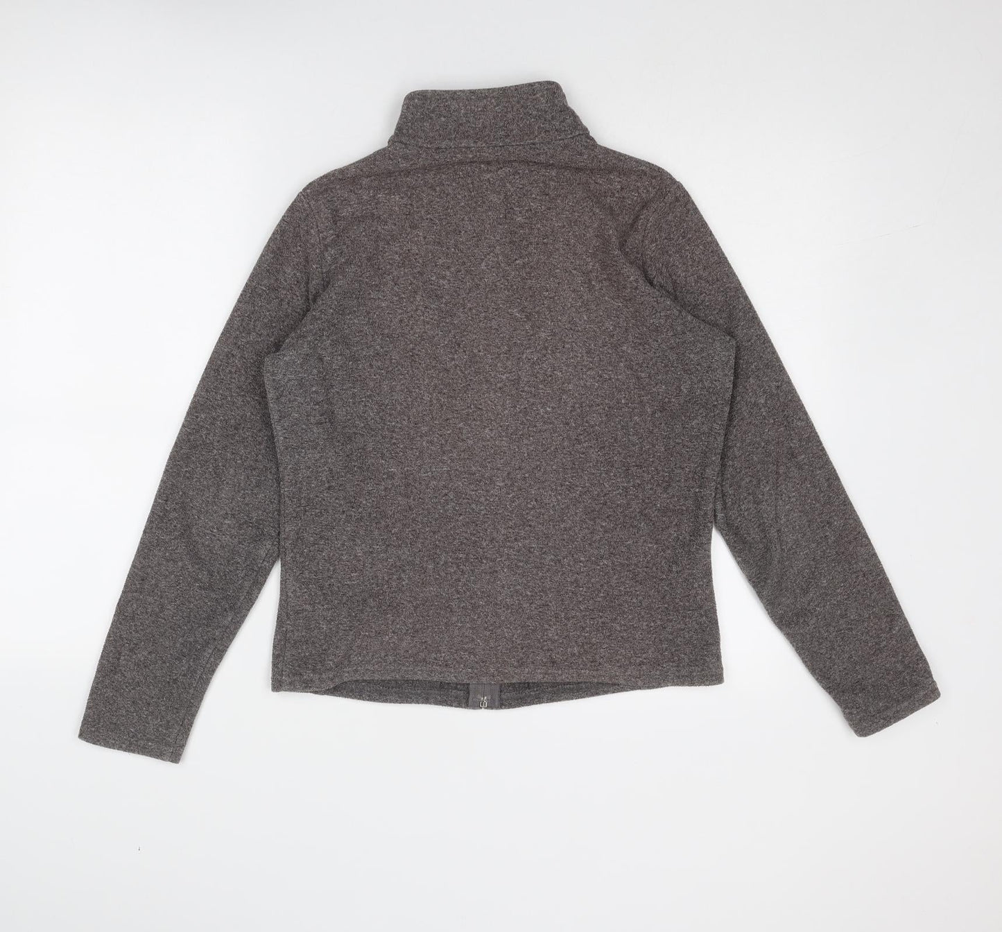 Marks and Spencer Womens Brown Geometric Jacket Size 12 Zip
