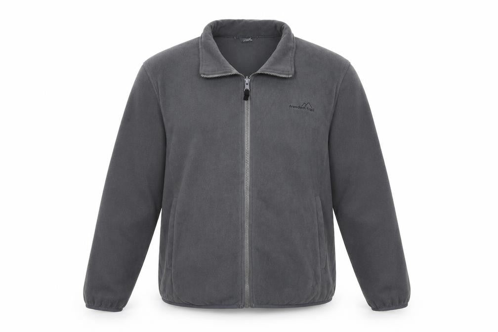 Freedom Trail Mens Grey Jacket Size L Zip