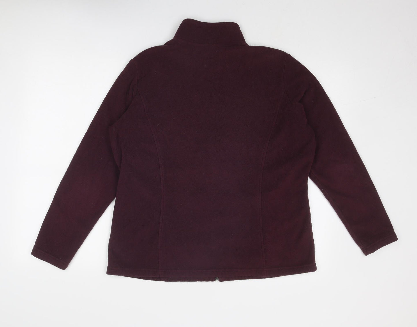 Marks and Spencer Womens Purple Jacket Size 16 Zip