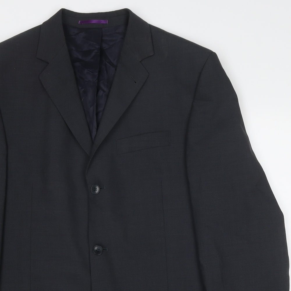 NEXT Mens Grey Wool Jacket Suit Jacket Size 40 Regular