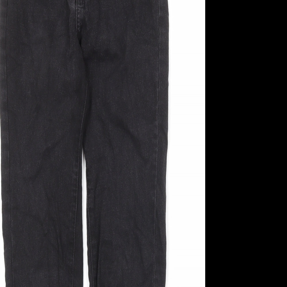 Boohoo Womens Black Cotton Skinny Jeans Size 8 Regular Zip