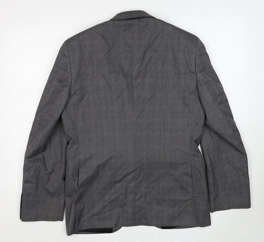 Burton Mens Grey Polyester Jacket Suit Jacket One Size Regular