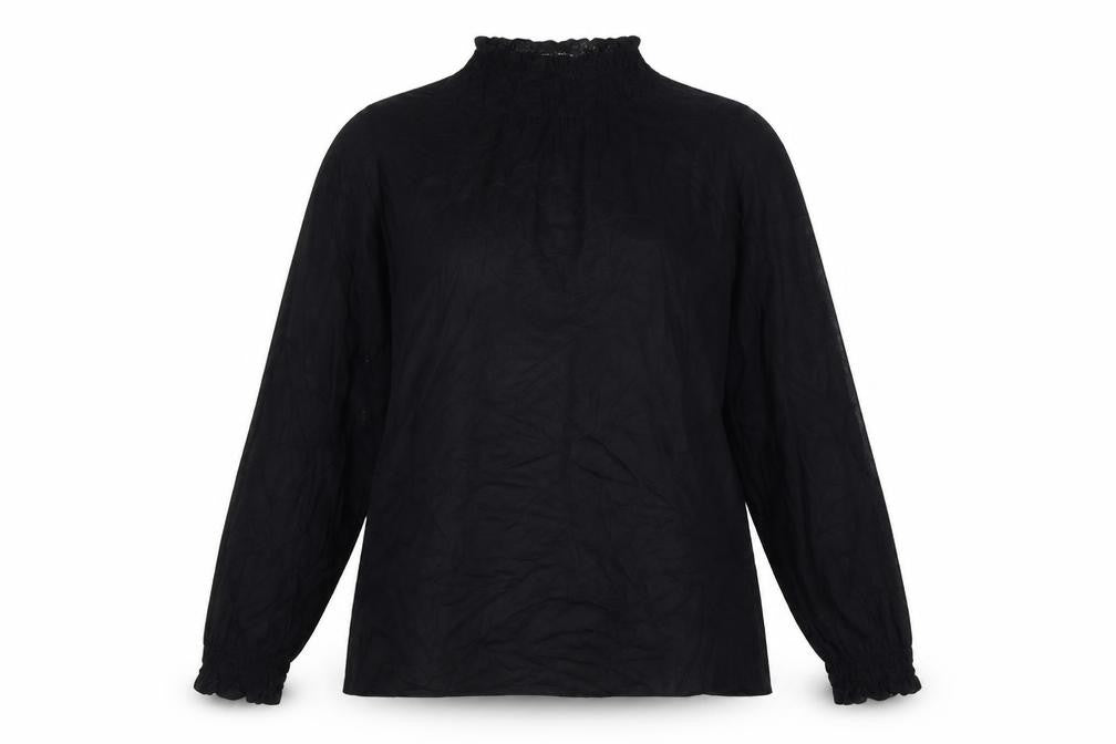 Womens UK Size L VERO MODA Black Viscose Blouse