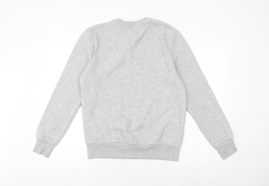 River Island Mens Grey Polyester Pullover Sweatshirt Size S