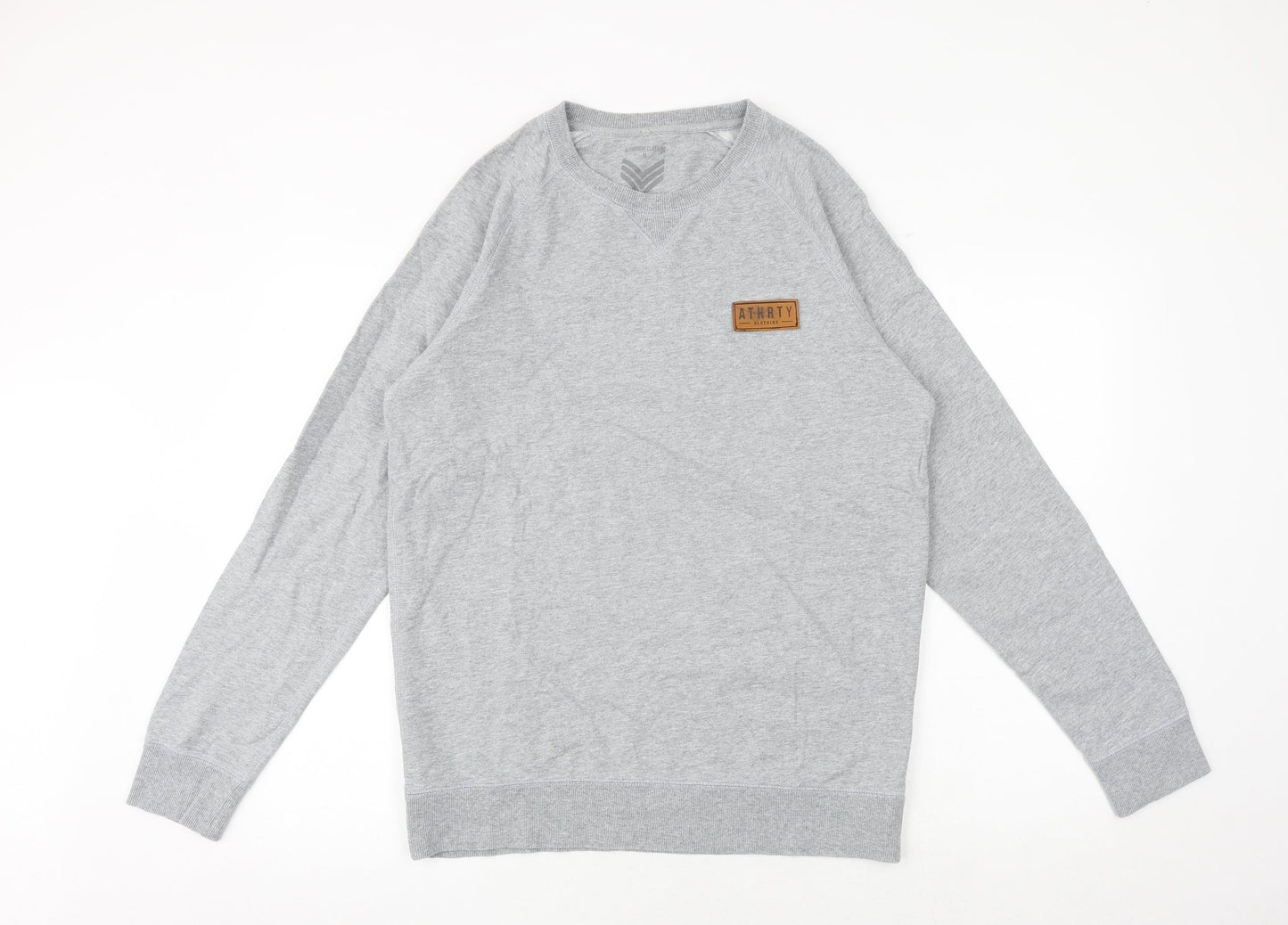 Authority Clothing Mens Grey Polyester Pullover Sweatshirt Size M