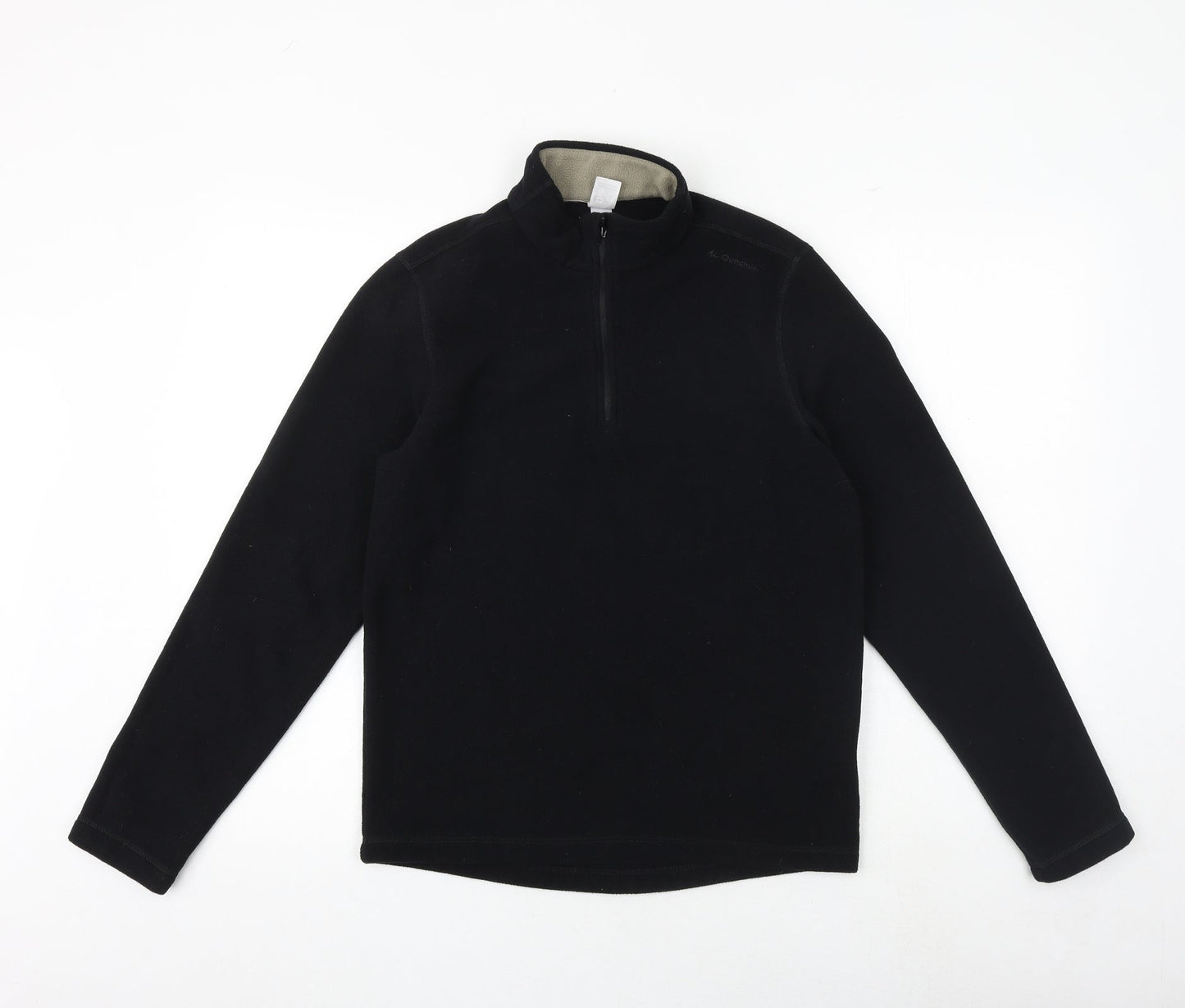 Quechua Womens Black Polyester Pullover Sweatshirt Size S Zip