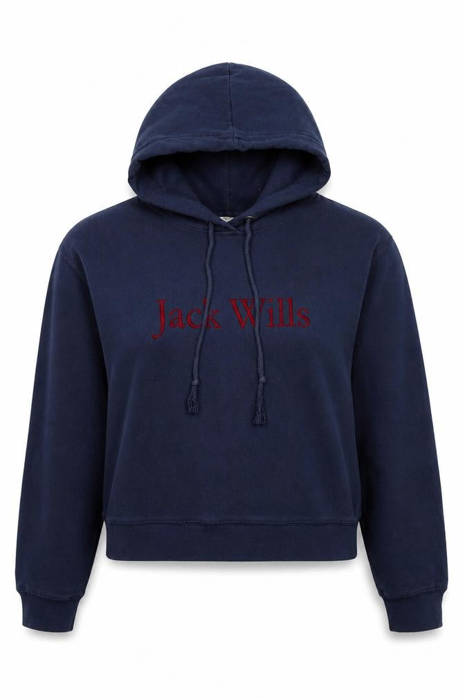 Womens UK 8 Regular Jack Wills Blue Pullover Hoodie