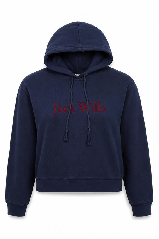 Womens UK 8 Regular Jack Wills Blue Pullover Hoodie
