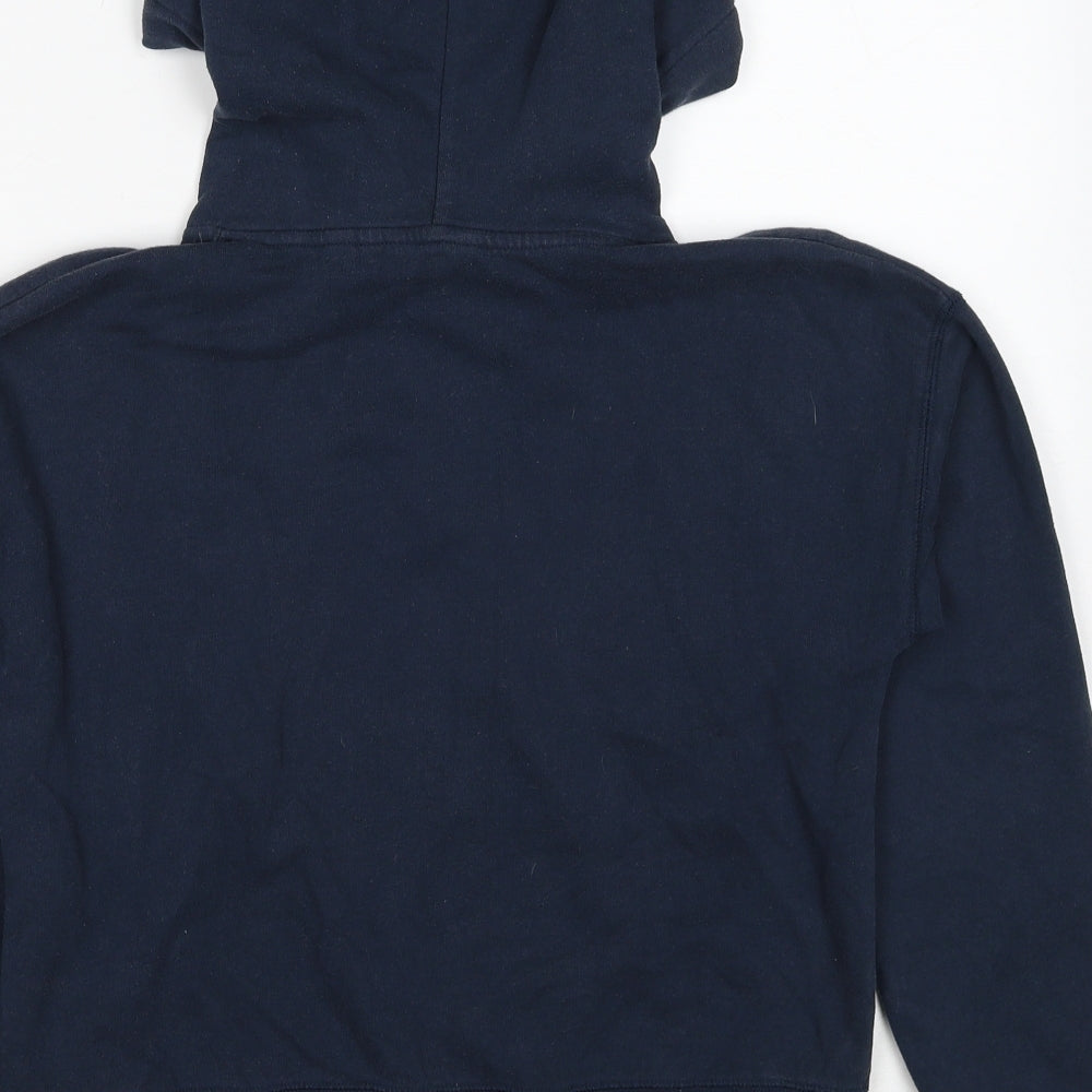 Jack Wills Womens Blue Cotton Pullover Hoodie Size 8 Pullover