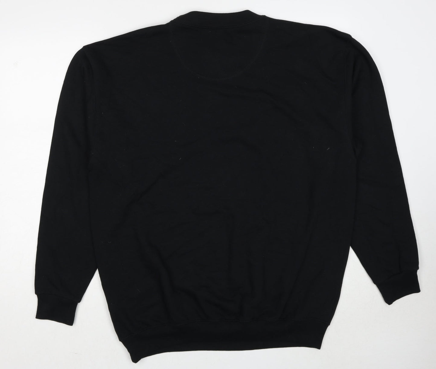 Blue Thunder Mens Black Cotton Pullover Sweatshirt Size L