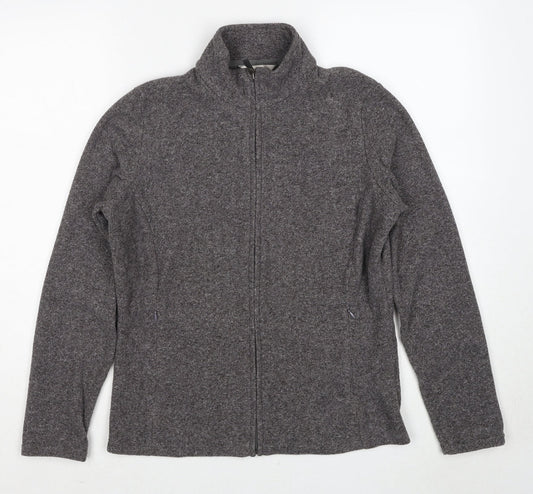 Marks and Spencer Womens Grey Geometric Jacket Size 12 Zip