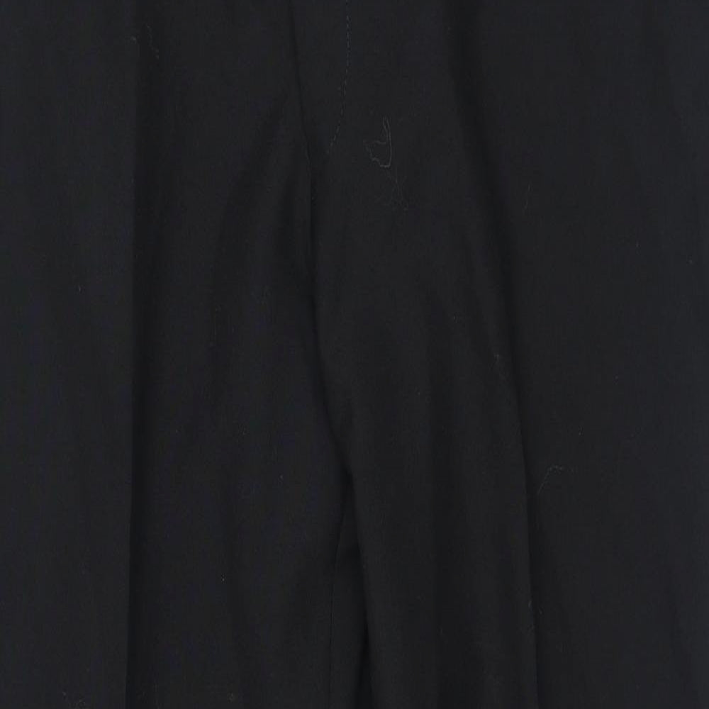Canada Mens Black Polyester Trousers Size 36 in L28 in Regular Zip