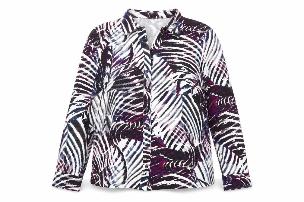 Womens UK Size 20 Lebek Multicoloured Viscose Button-Up