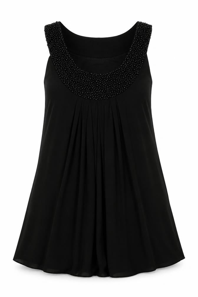 Butler & Wilson Womens Black Polyester Trapeze & Swing Size M Round Neck Pullover