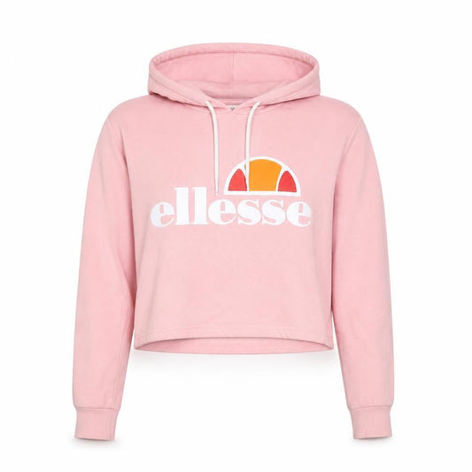 Womens UK 12 Regular ellesse Pink Pullover Hoodie
