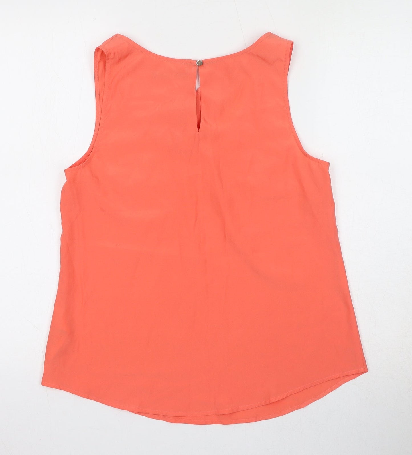 Oasis Womens Orange Polyester Camisole Tank Size 10 Round Neck