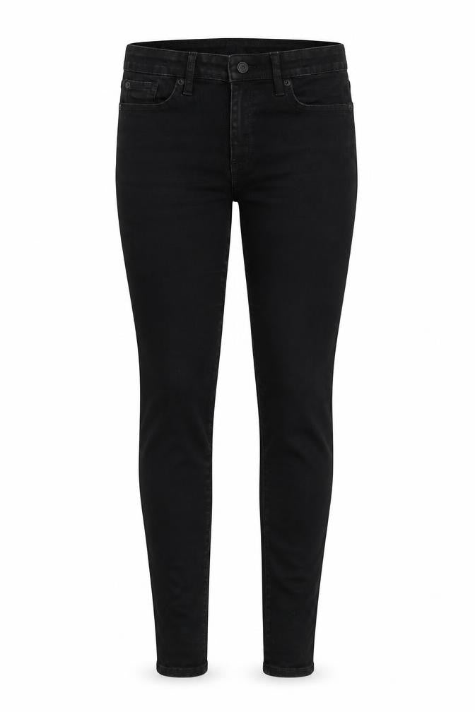 Gap Womens Black Cotton Skinny Jeans Size 30 in Slim Zip