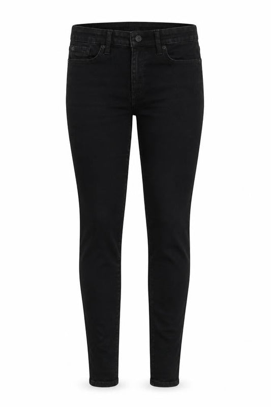Gap Womens Black Cotton Skinny Jeans Size 30 in Slim Zip
