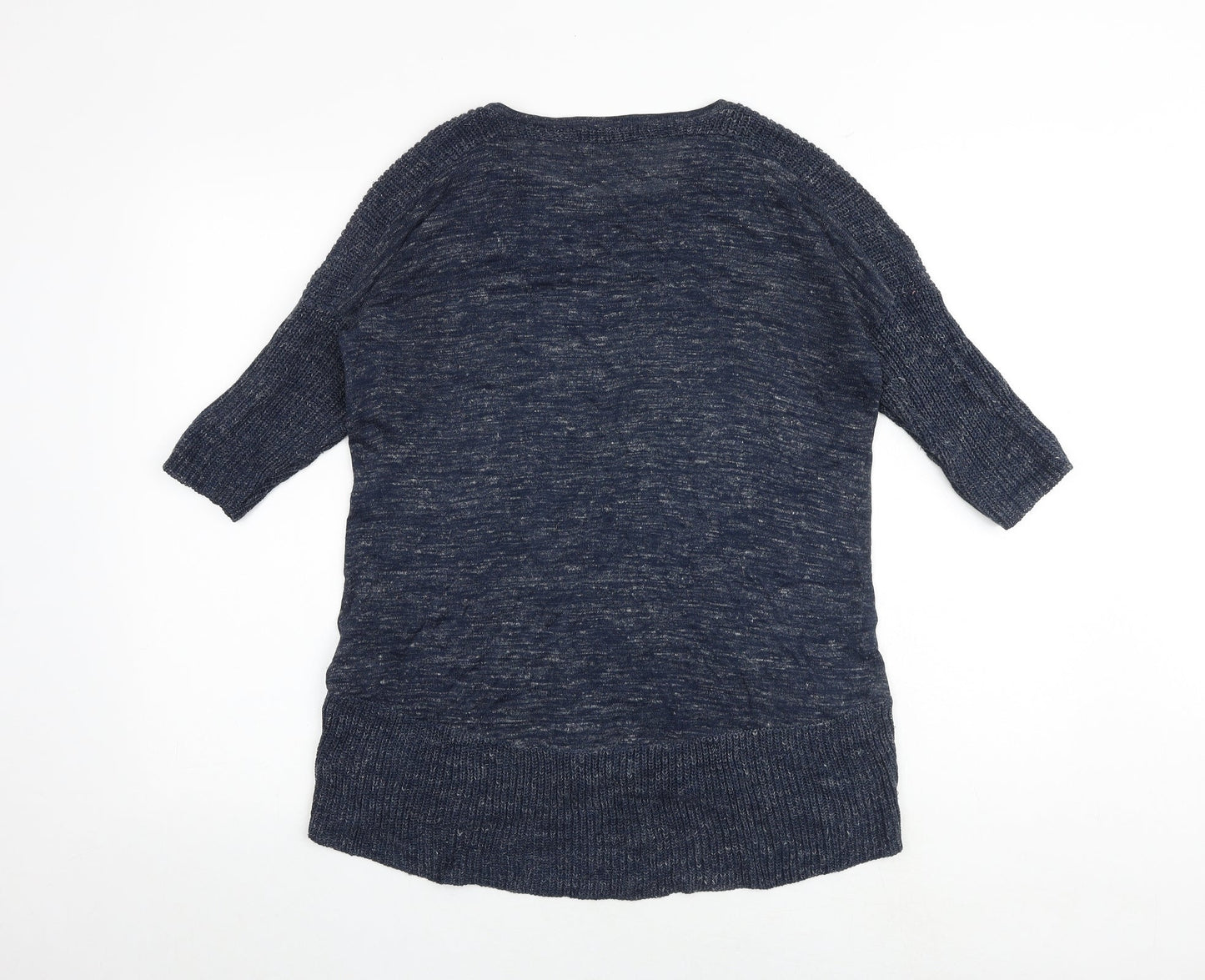Marks and Spencer Womens Blue Round Neck Acrylic Pullover Jumper Size 8