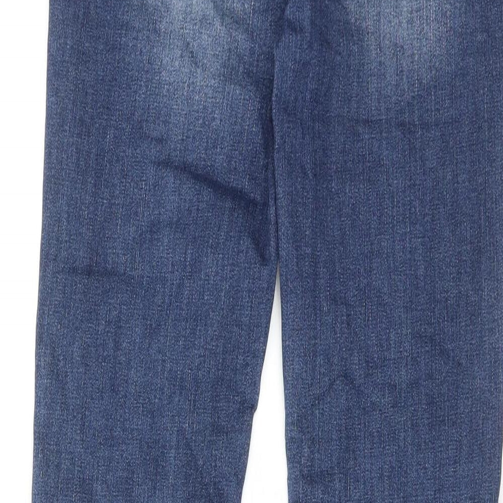 WAX JEAN Womens Blue Cotton Skinny Jeans Size 28 in Regular Zip