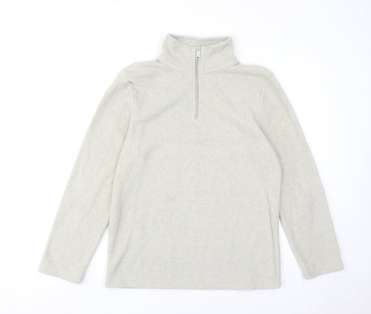 Lounge Mens Beige Polyester Pullover Sweatshirt Size S