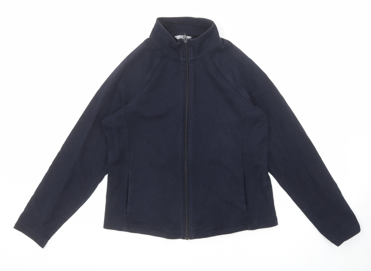 Marks and Spencer Womens Blue Jacket Size 14 Zip