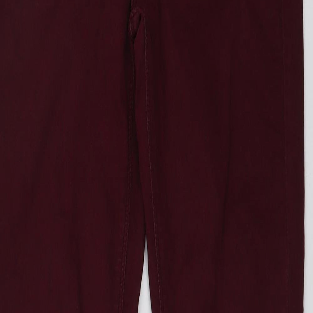 Oasis Womens Purple Cotton Skinny Jeans Size 10 L30 in Regular Button