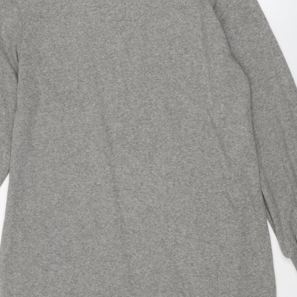 Marks and Spencer Womens Grey Polyester Pullover Sweatshirt Size 14 Pullover