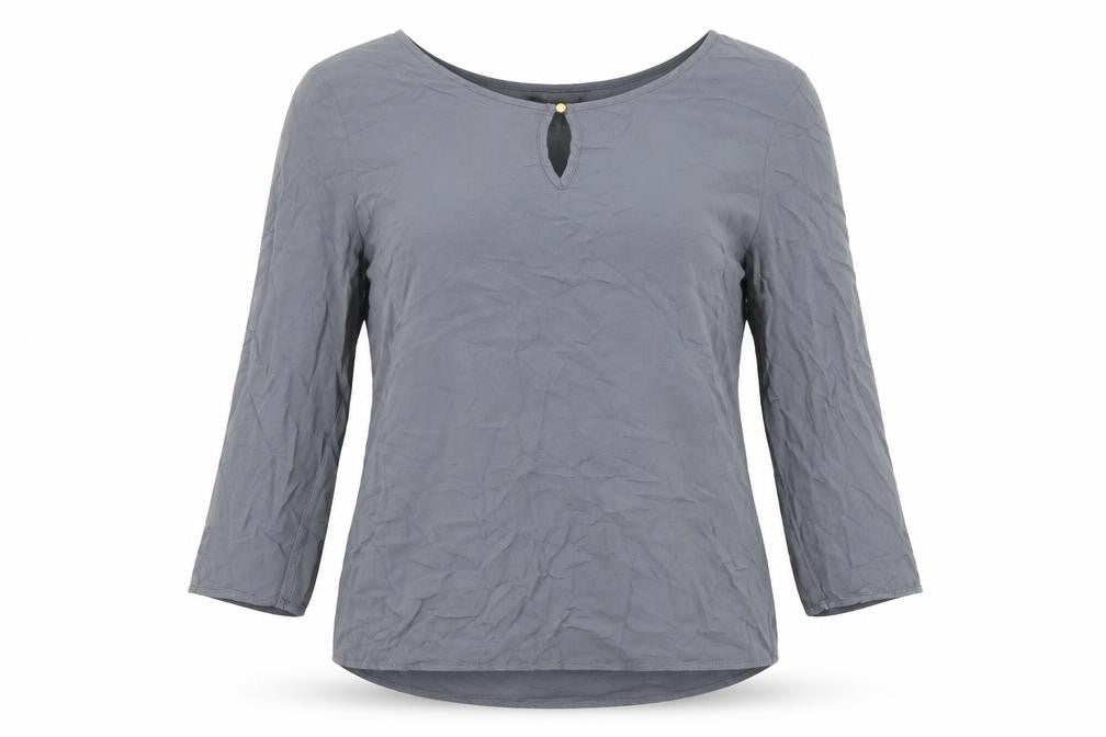 Womens UK Size S VERO MODA Grey Viscose Blouse
