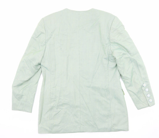 Rio Womens Green Viscose Jacket Suit Jacket Size 12