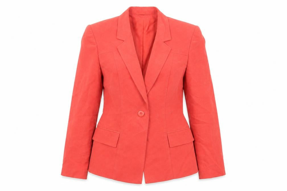 Platinum Womens Red Jacket Size 10 Button