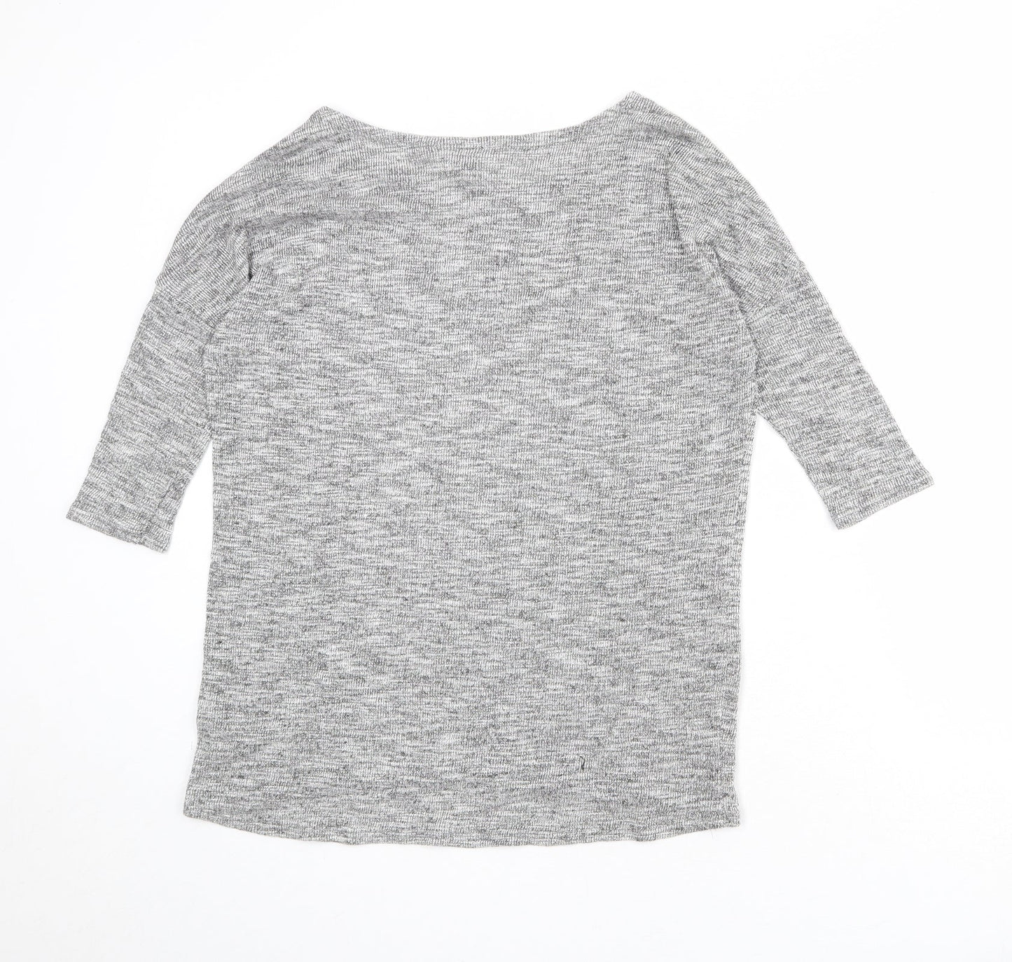 Divided by H&M Womens Grey Boat Neck Viscose Pullover Jumper Size S - Parlez Vouz Fracais?