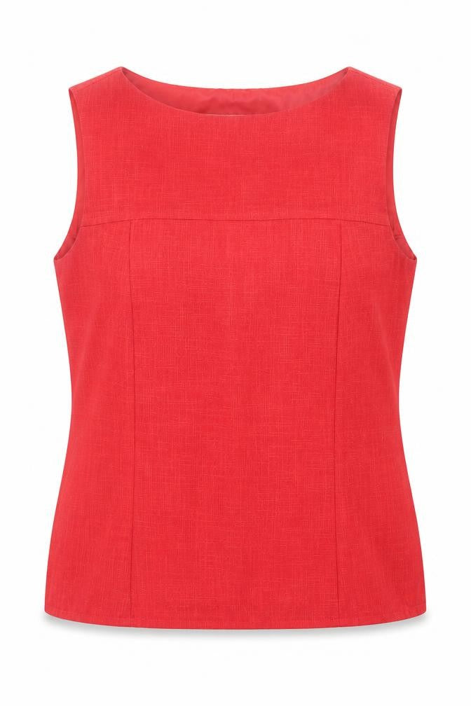 Womens UK Size 12 Klass Red Polyester Tank