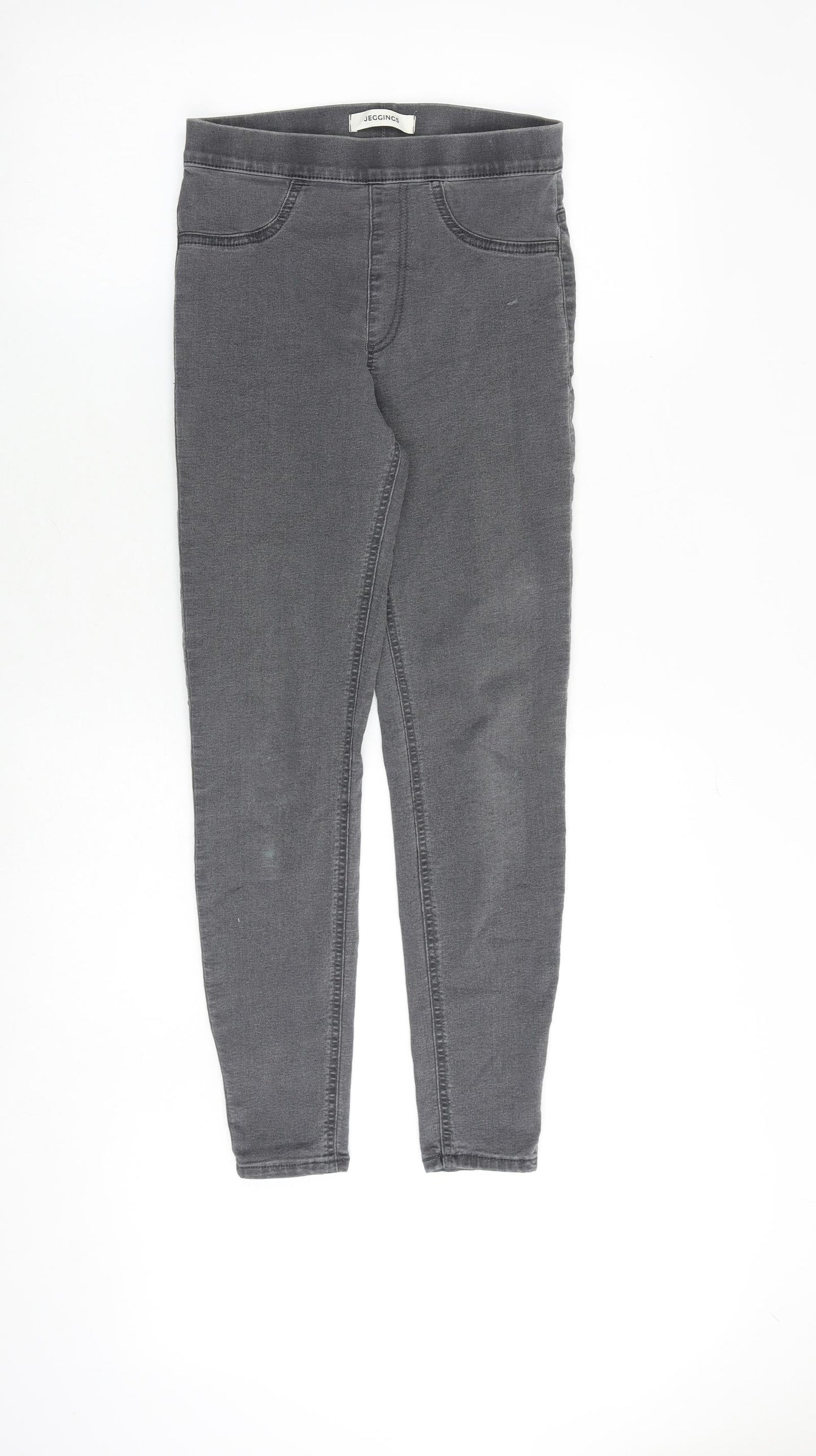 Marks and Spencer Womens Grey Cotton Jegging Jeans Size 6 Regular