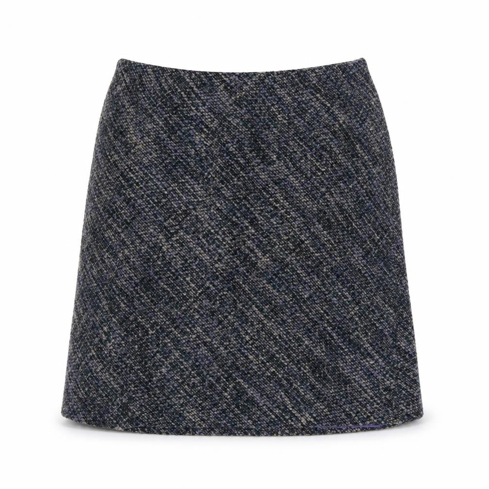 Marks and Spencer Womens Grey Polyester A-Line Skirt Size 14