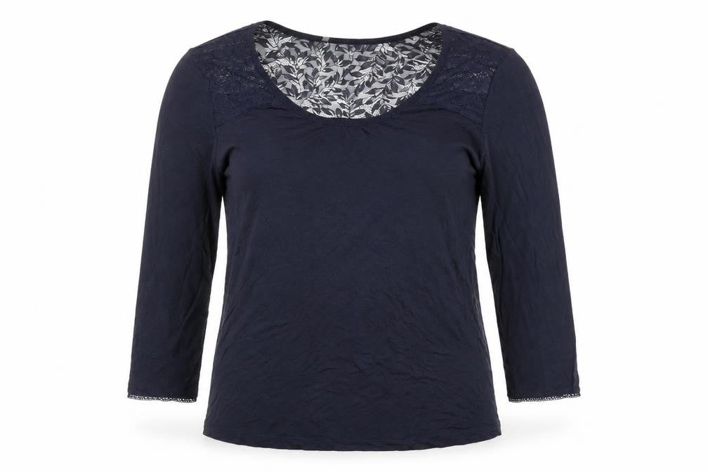 Womens UK Size XS The White Company Blue Viscose T-Shirt