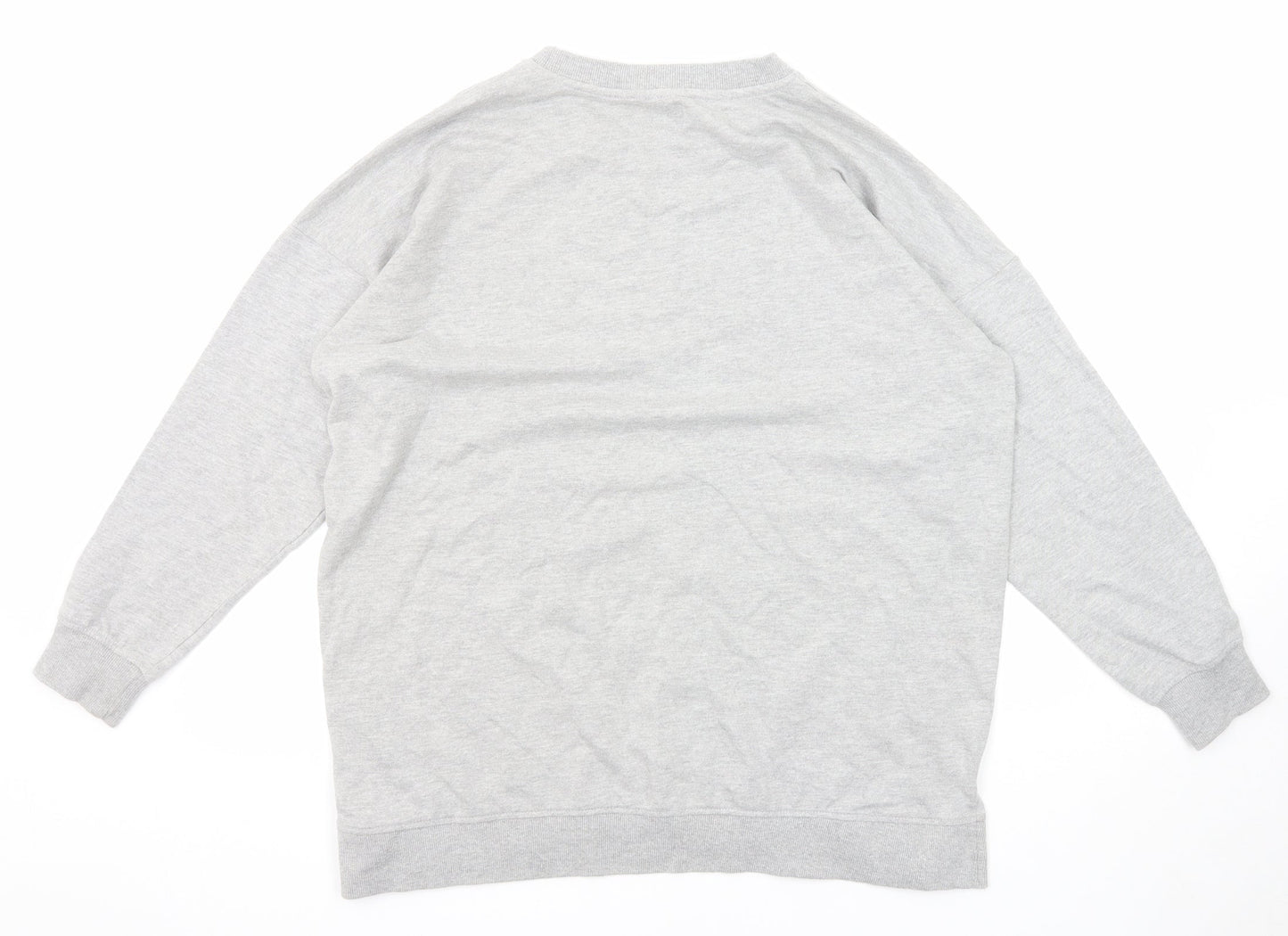 AX Paris Womens Grey Polyester Pullover Sweatshirt Size S Pullover - Size S-M