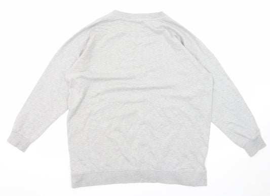 AX Paris Womens Grey Polyester Pullover Sweatshirt Size S Pullover - Size S-M