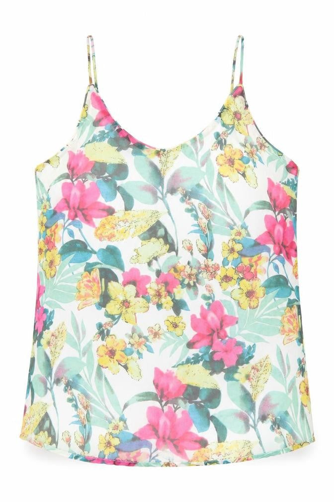 Womens UK Size M VERO MODA Multicoloured Polyester Tank