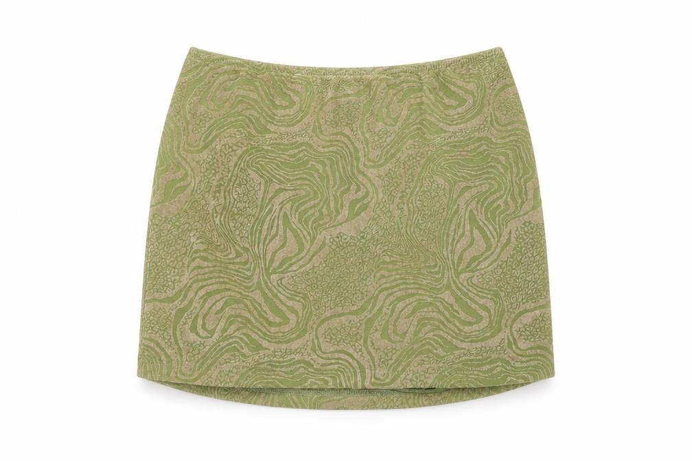 Motel Womens Multicoloured Geometric Polyester Mini Skirt Size S