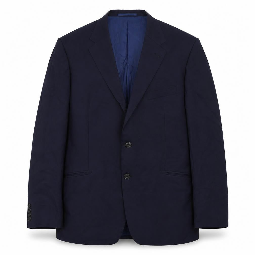 Marks and Spencer Mens Blue Wool Jacket Suit Jacket Size 42 Regular