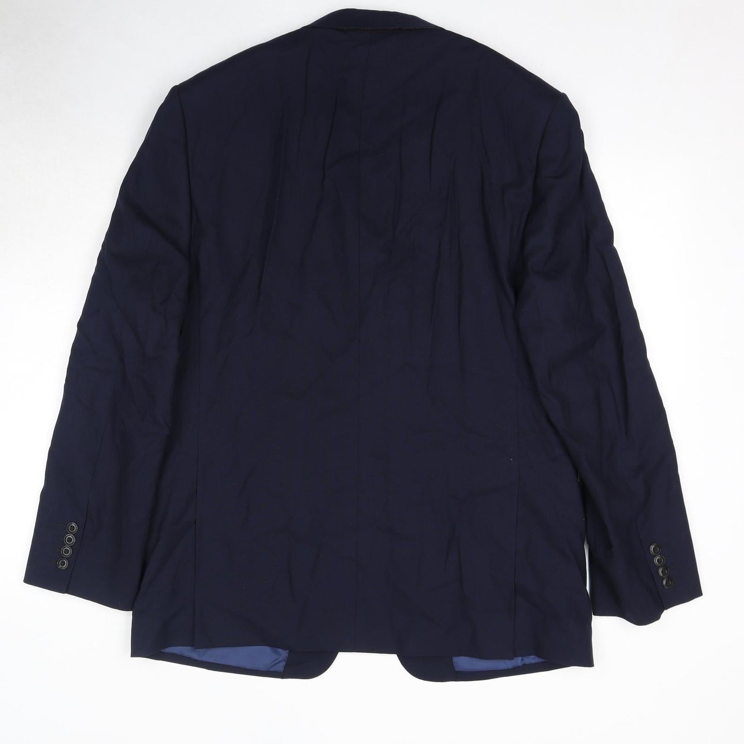 Marks and Spencer Mens Blue Wool Jacket Suit Jacket Size 42 Regular