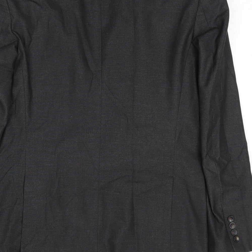 Marks and Spencer Mens Grey Polyester Jacket Suit Jacket Size 40 Regular