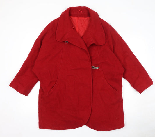 Miss Smith Womens Red Jacket Size 14 Magnetic