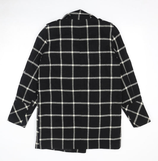 Dorothy Perkins Womens Black Striped Jacket Size 12 Button