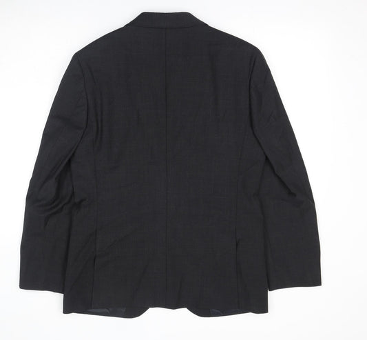Marks and Spencer Mens Grey Wool Jacket Suit Jacket Size 38 Regular